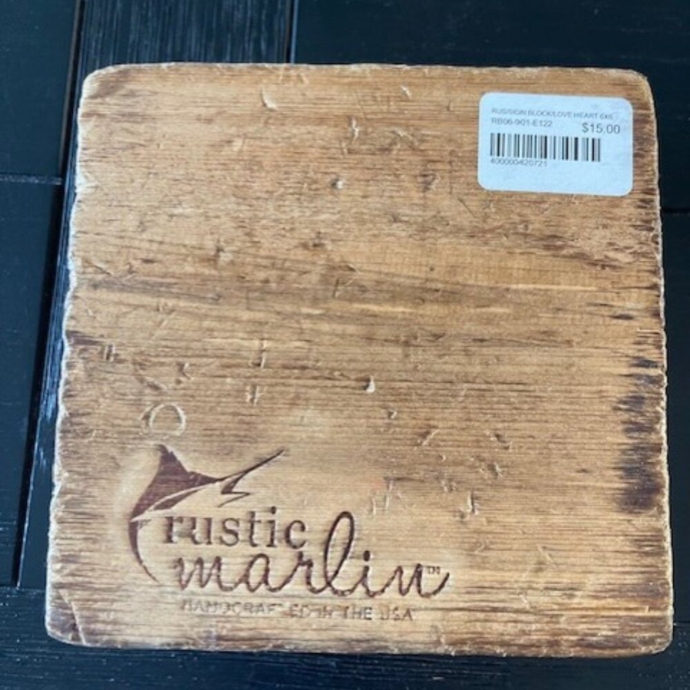 New Rustic Marlin Blocks - Home Decor - Picture 2 of 4